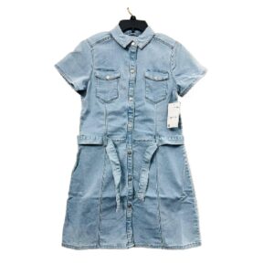 CA Girls Spandex Knit Denim Long Jacket Dress 100% Original