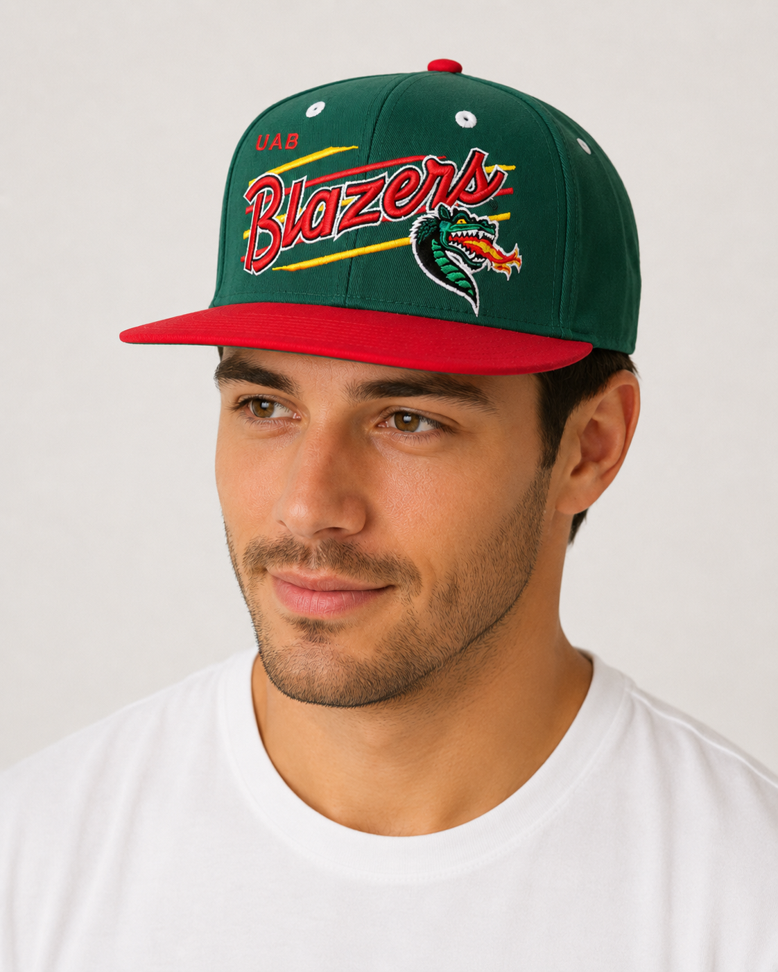 UAB Blazers Snapback Cap – Green/Red Adjustable Fit UAB Blazers Snapback Cap – Green/Red Adjustable Fit