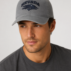 Nevada Wolfpack Charcoal Adjustable Cap – Embroidered Logo