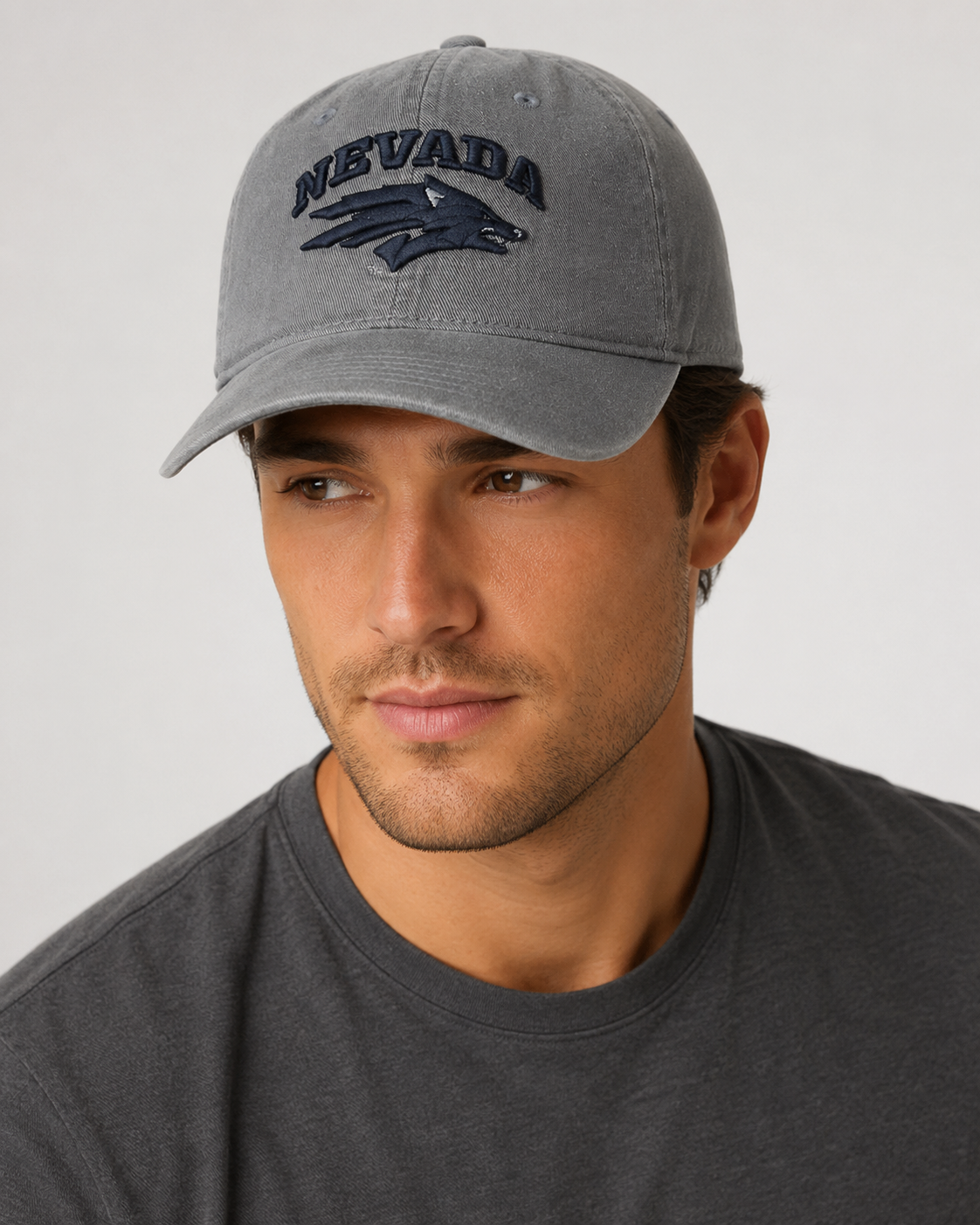 Nevada Wolfpack Charcoal Adjustable Cap – Embroidered Logo