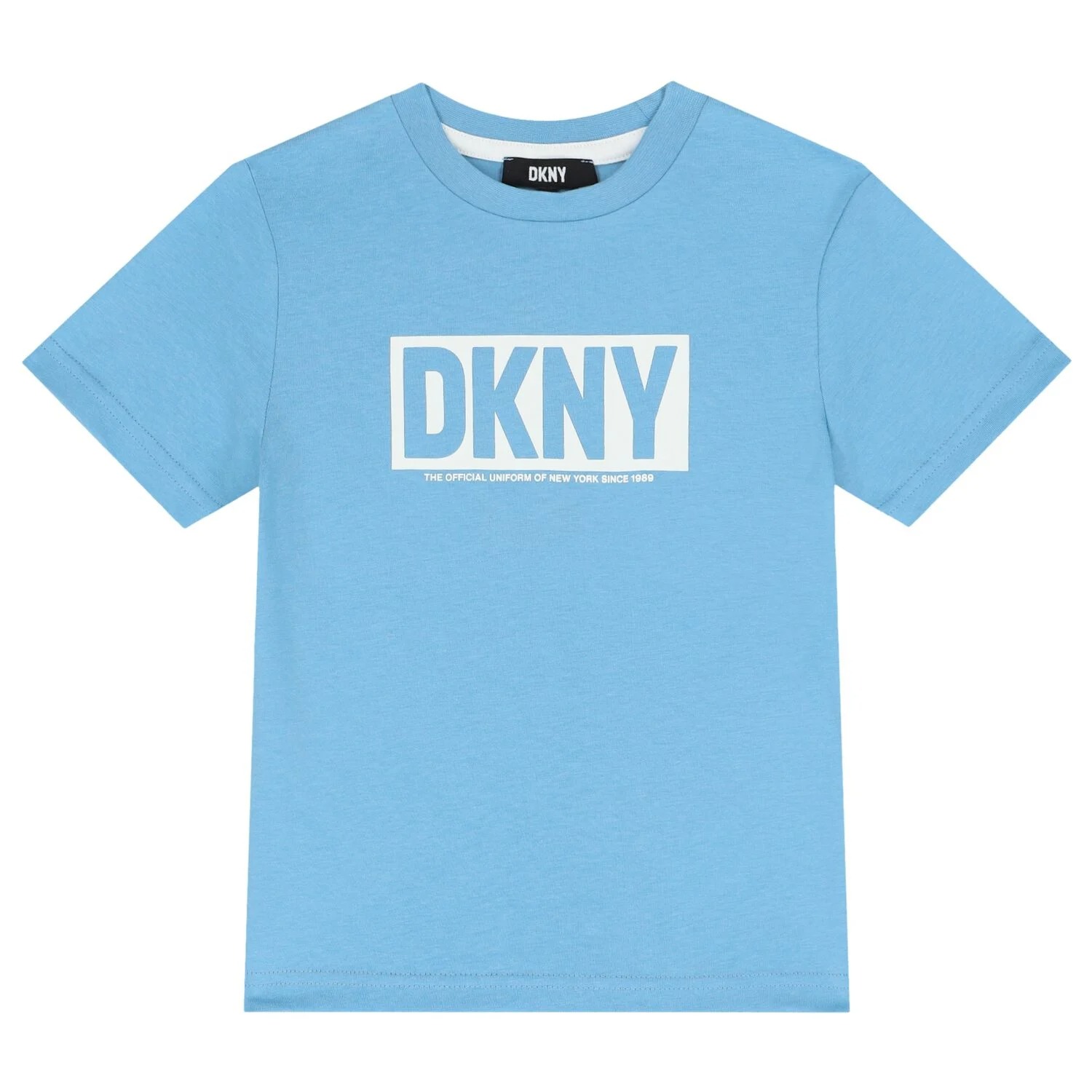 DKNY Boys’ Blue Logo T-Shirt – Casual Crew Neck Tee DKNY Boys’ Blue Logo T-Shirt – Casual Crew Neck Tee